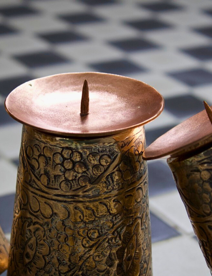 Tamba Roshan Candle Holder KP Metals