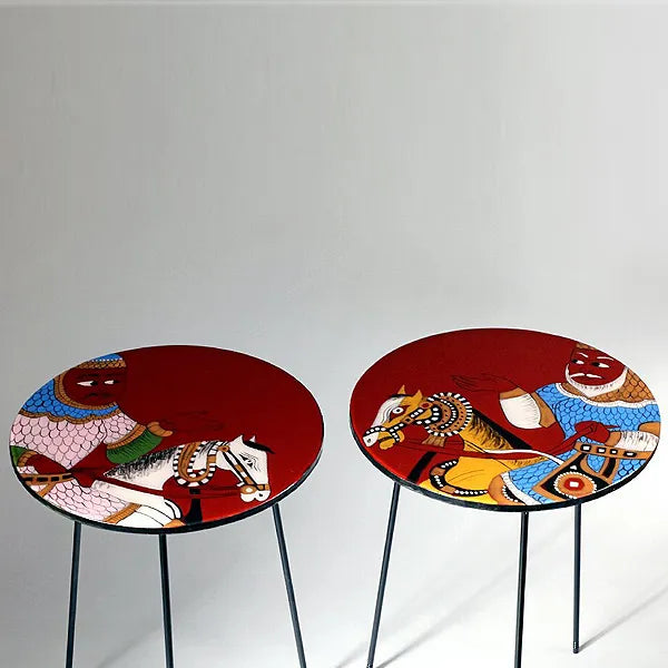 Basoli Hand Painted Table Tahir Mahmood